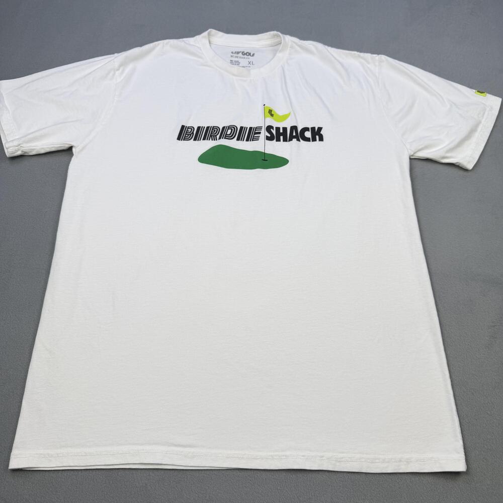 LIV Golf Birdie Shack Shirt Mens XL White Golf Graphic Tee Tagless USA